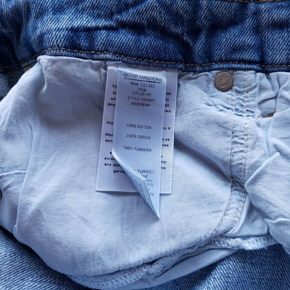 Good American Good Vintage Distressed Raw Hem Denim Jeans Women's Size 10/30 - Picture 6 of 7